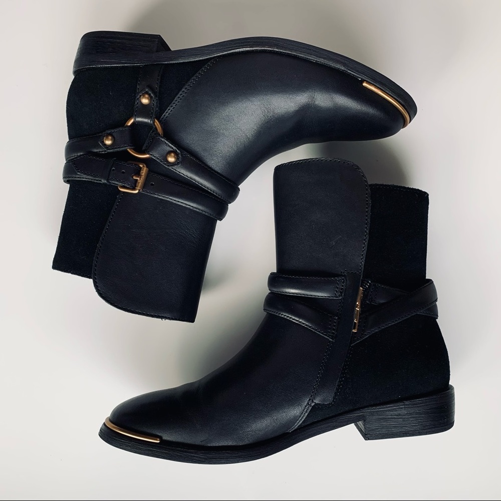 UGG W Kelby Black Moto Boots
